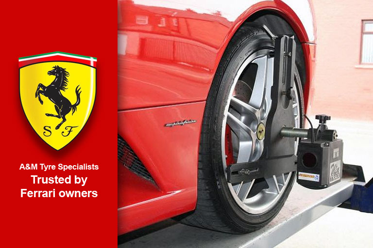 AM Tyres trusted By Ferrari Owners